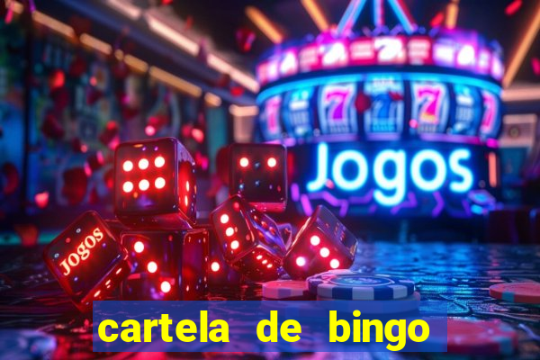 cartela de bingo cha de panela